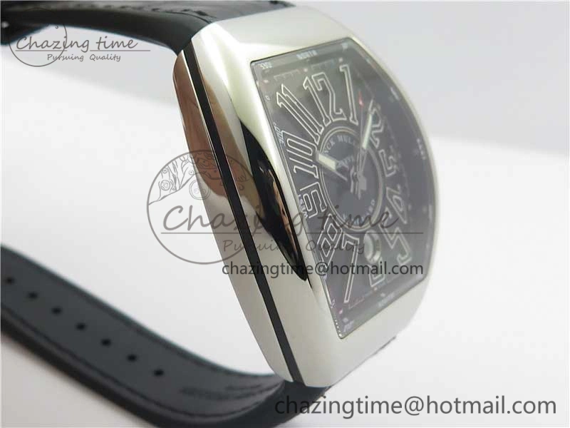 Vanguard V45 SS ZF Best Edition Black Textured Dial on Black Rubber Strap MIYOTA 9015