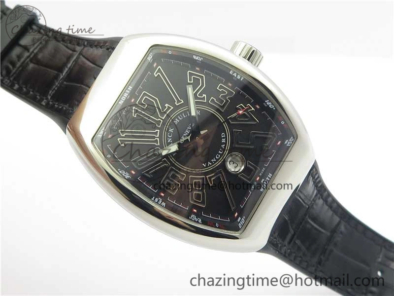 Vanguard V45 SS ZF Best Edition Black Textured Dial on Black Rubber Strap MIYOTA 9015