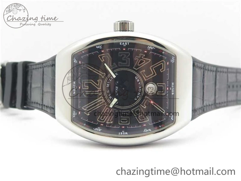 Vanguard V45 SS ZF Best Edition Black Textured Dial on Black Rubber Strap MIYOTA 9015