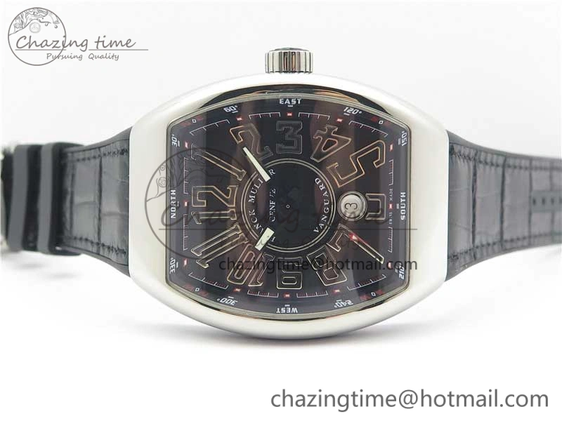 Vanguard V45 SS ZF Best Edition Black Textured Dial on Black Rubber Strap MIYOTA 9015