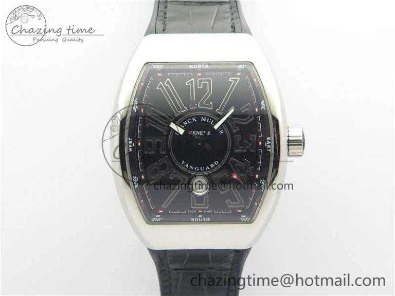 Vanguard V45 SS ZF Best Edition Black Textured Dial on Black Rubber Strap MIYOTA 9015
