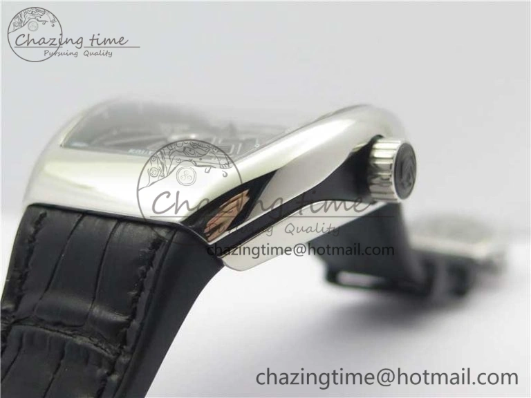 Vanguard V45 SS ZF Best Edition Black Textured Dial on Black Rubber Strap MIYOTA 9015