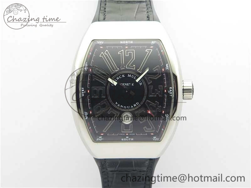 Vanguard V45 SS ZF Best Edition Black Textured Dial on Black Rubber Strap MIYOTA 9015