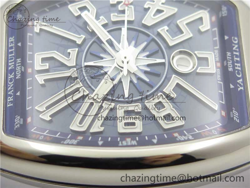 Vanguard V45 SS ZF Best Edition Blue Textured Dial on Blue Rubber Strap MIYOTA 9015