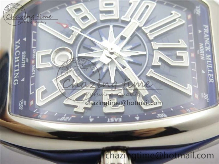 Vanguard V45 SS ZF Best Edition Blue Textured Dial on Blue Rubber Strap MIYOTA 9015
