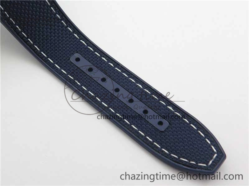 Vanguard V45 SS ZF Best Edition Blue Textured Dial on Blue Rubber Strap MIYOTA 9015