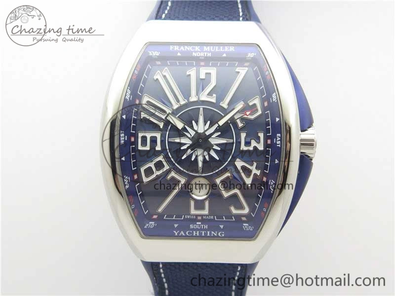 Vanguard V45 SS ZF Best Edition Blue Textured Dial on Blue Rubber Strap MIYOTA 9015