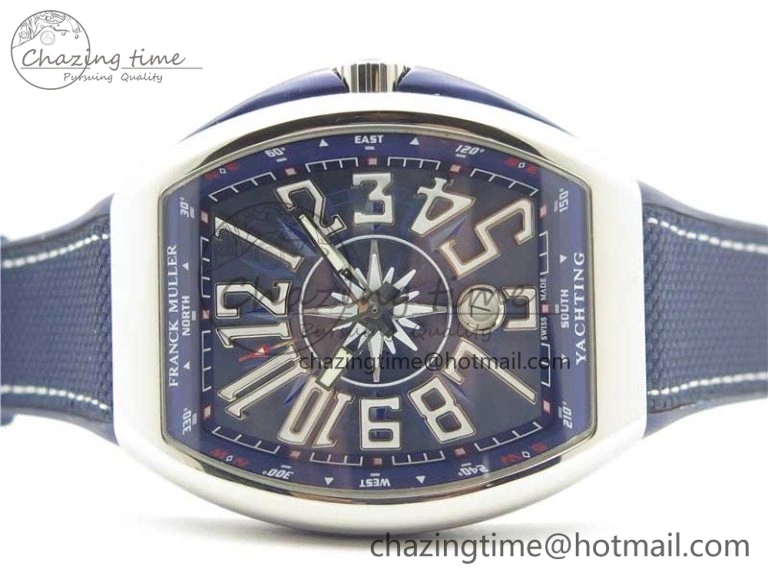 Vanguard V45 SS ZF Best Edition Blue Textured Dial on Blue Rubber Strap MIYOTA 9015