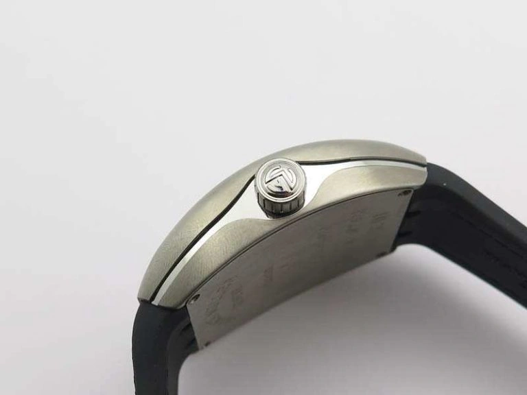 Vanguard V45 Ti TF 1:1 Best Edition Black Dial On Black Leather Strap A2892