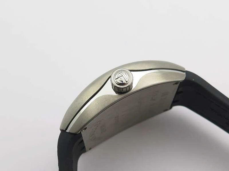 Vanguard V45 Ti TF 1:1 Best Edition Black Dial On Black Leather Strap A2892