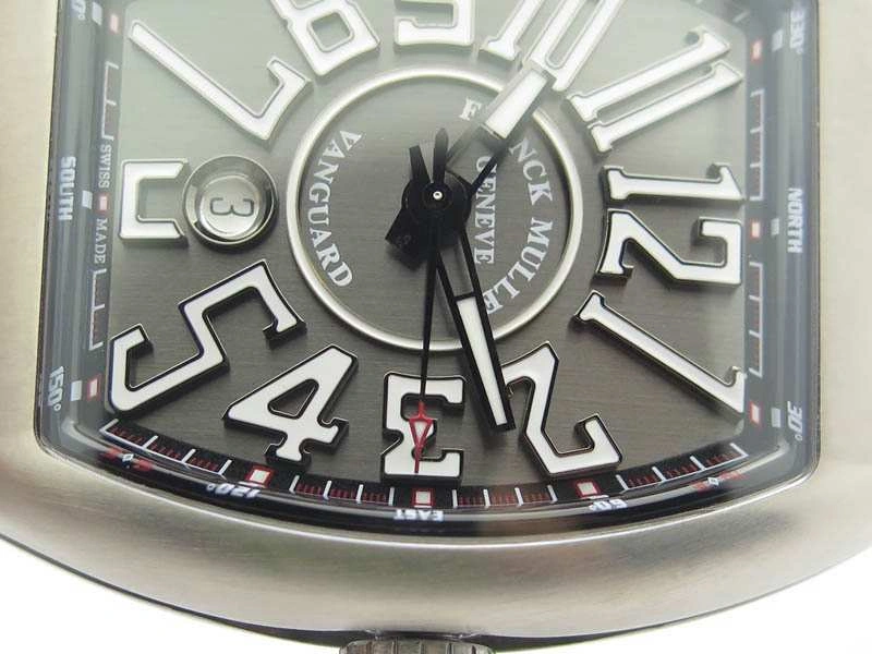 Vanguard V45 Ti TF 1:1 Best Edition Black Dial On Black Leather Strap A2892