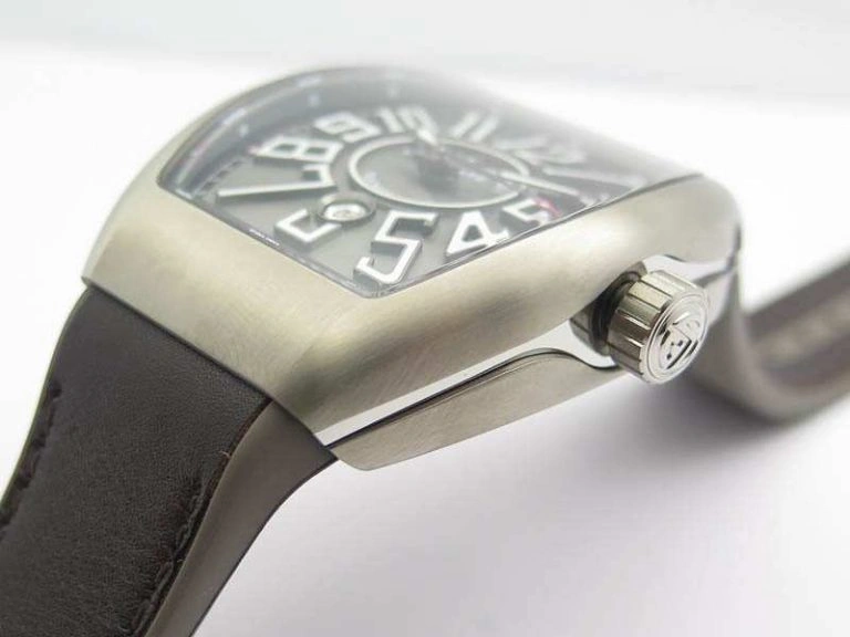 Vanguard V45 Ti TF 1:1 Best Edition Gray Dial On Gray Gummy Strap A2892