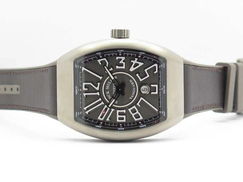 Vanguard V45 Ti TF 1:1 Best Edition Gray Dial On Gray Gummy Strap A2892