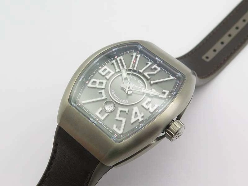 Vanguard V45 Ti TF 1:1 Best Edition Gray Dial On Gray Gummy Strap A2892