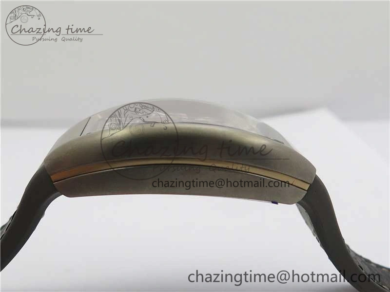 Vanguard V45 Titanium ZF 1:1 Best Edition Gray Dial on Broiwn Rubber Strap MIYOTA 9015