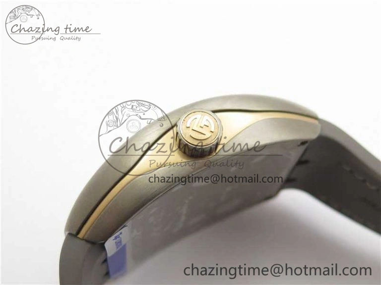 Vanguard V45 Titanium ZF 1:1 Best Edition Gray Dial on Broiwn Rubber Strap MIYOTA 9015