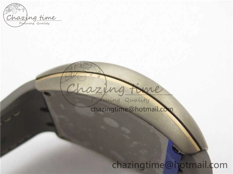 Vanguard V45 Titanium ZF 1:1 Best Edition Gray Dial on Broiwn Rubber Strap MIYOTA 9015