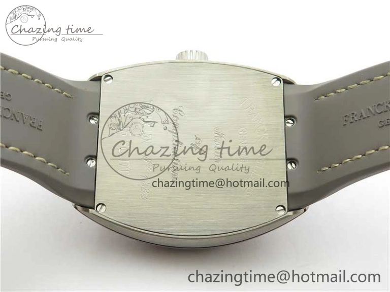 Vanguard V45 Titanium ZF 1:1 Best Edition Gray Dial on Broiwn Rubber Strap MIYOTA 9015