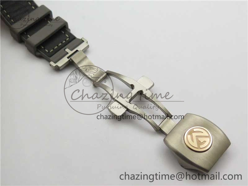 Vanguard V45 Titanium ZF 1:1 Best Edition Gray Dial on Broiwn Rubber Strap MIYOTA 9015