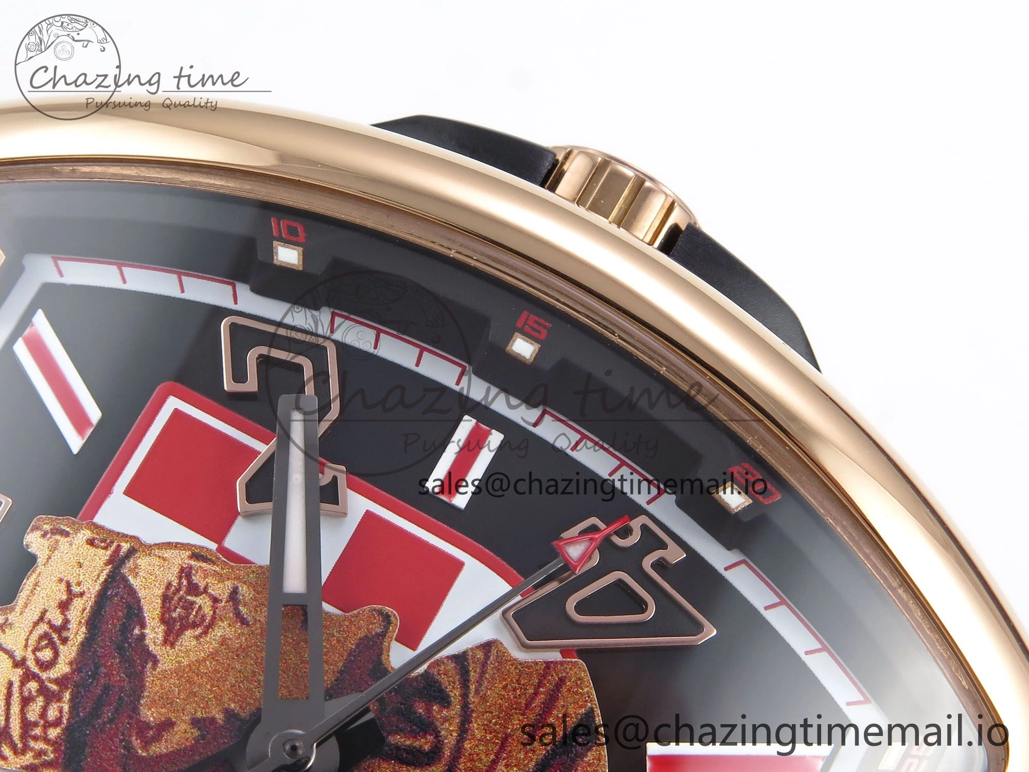 Vanguard Zvonimir RG ABF Best Edition Black Dial on Black Leather Strap A2824