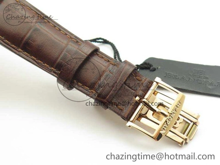 Villeret 6651 RG ZF 1:1 Best Edition White Dial On Brown Leather Strap A1151