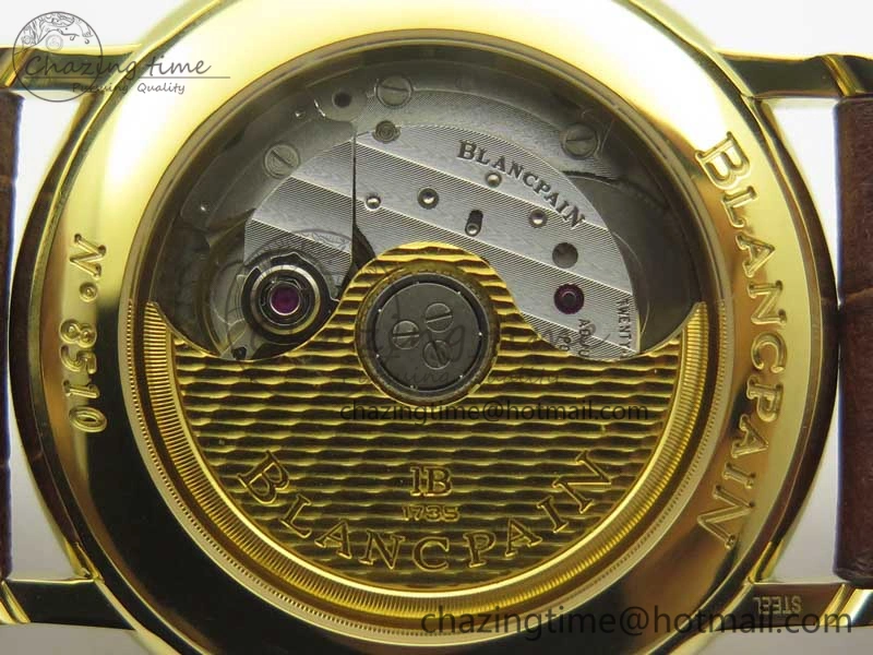 Villeret 6651 YG ZF 1:1 Best Edition White Dial on Brown Leather Strap A1151