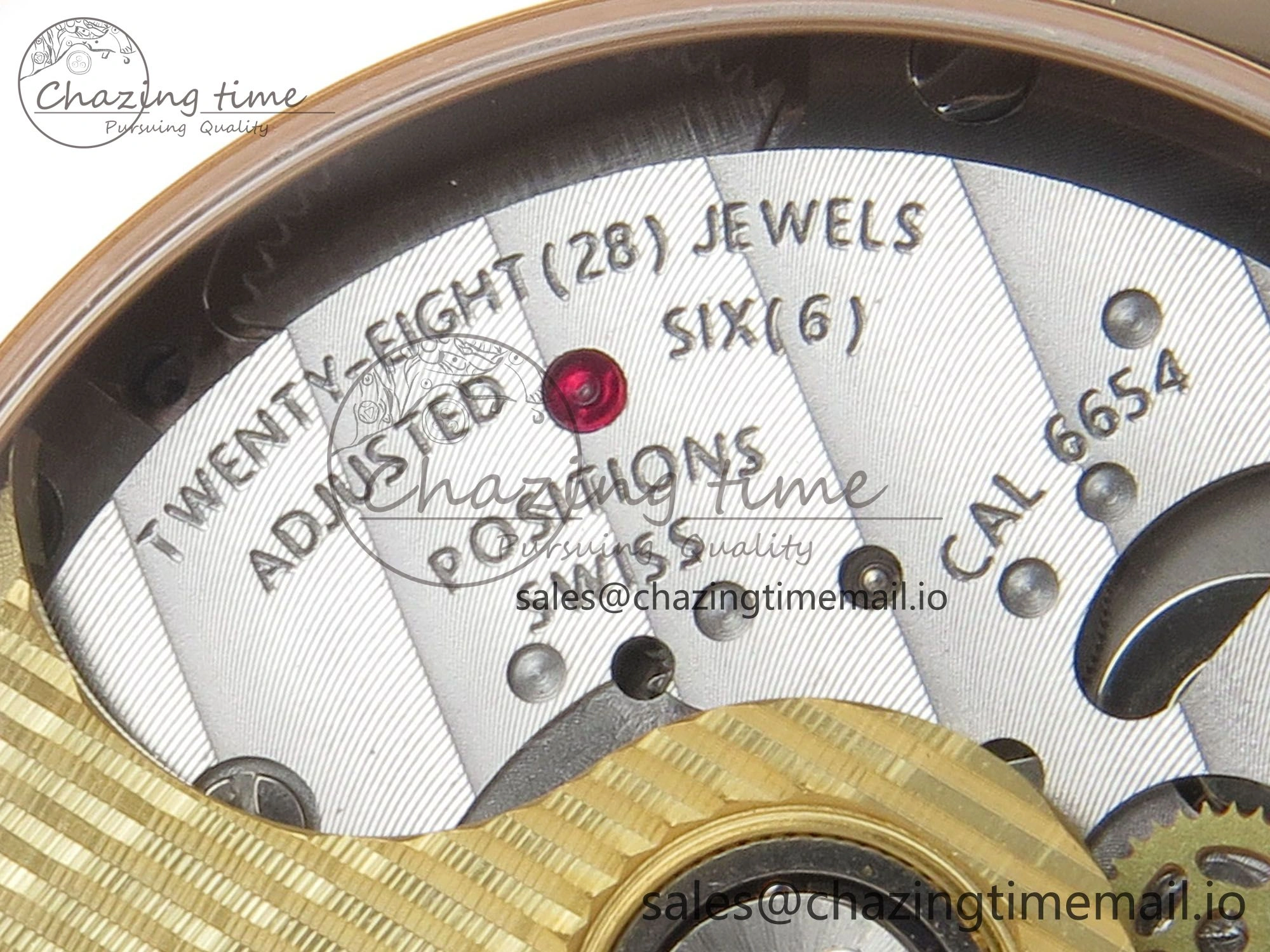 Villeret 6654 RG Complicated Function APSF 1:1 Best Edition White Dial on Brown Leather Strap A6654