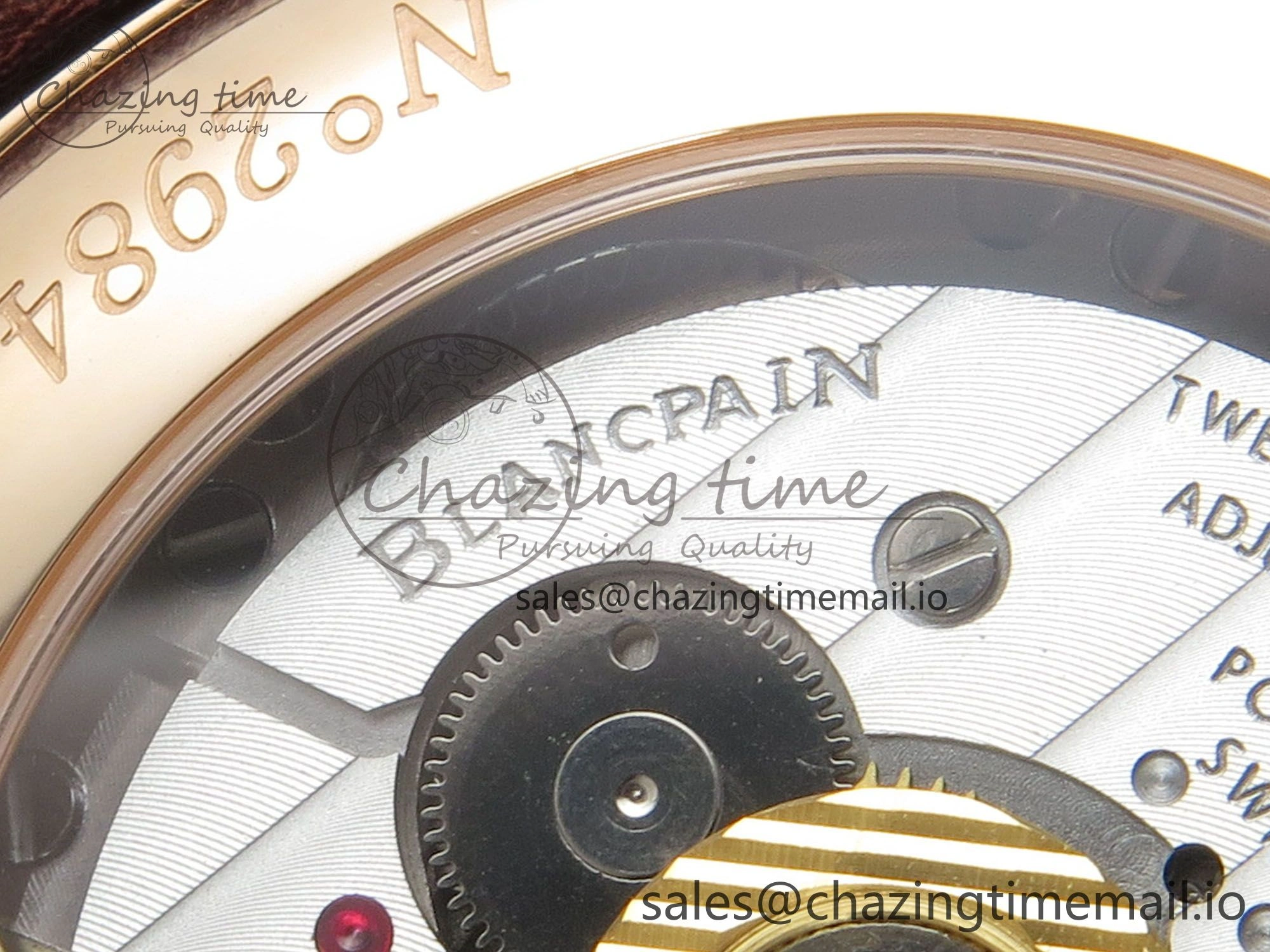 Villeret 6654 RG Complicated Function APSF 1:1 Best Edition White Dial on Brown Leather Strap A6654