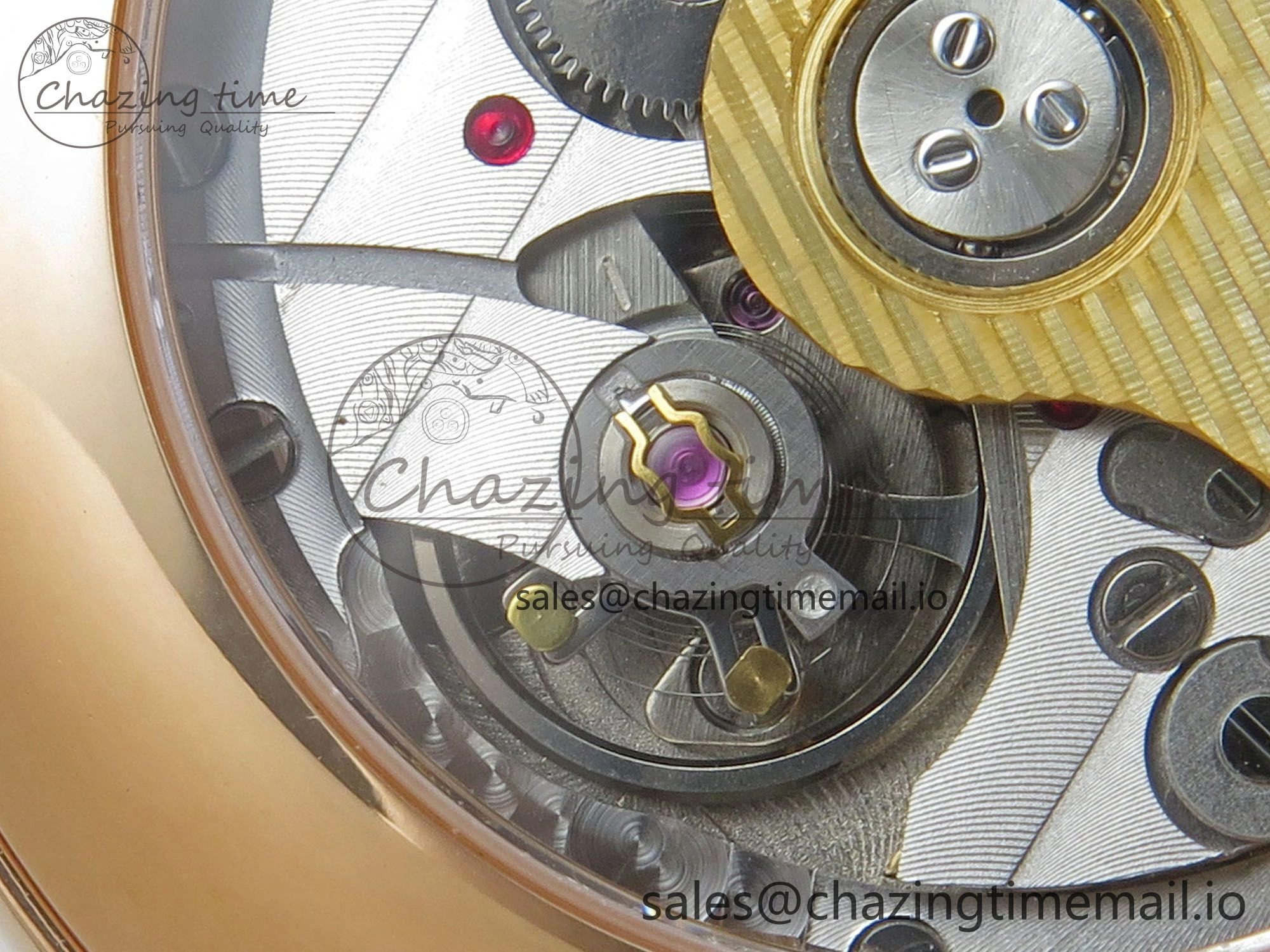 Villeret 6654 RG Complicated Function APSF 1:1 Best Edition White Dial on Brown Leather Strap A6654