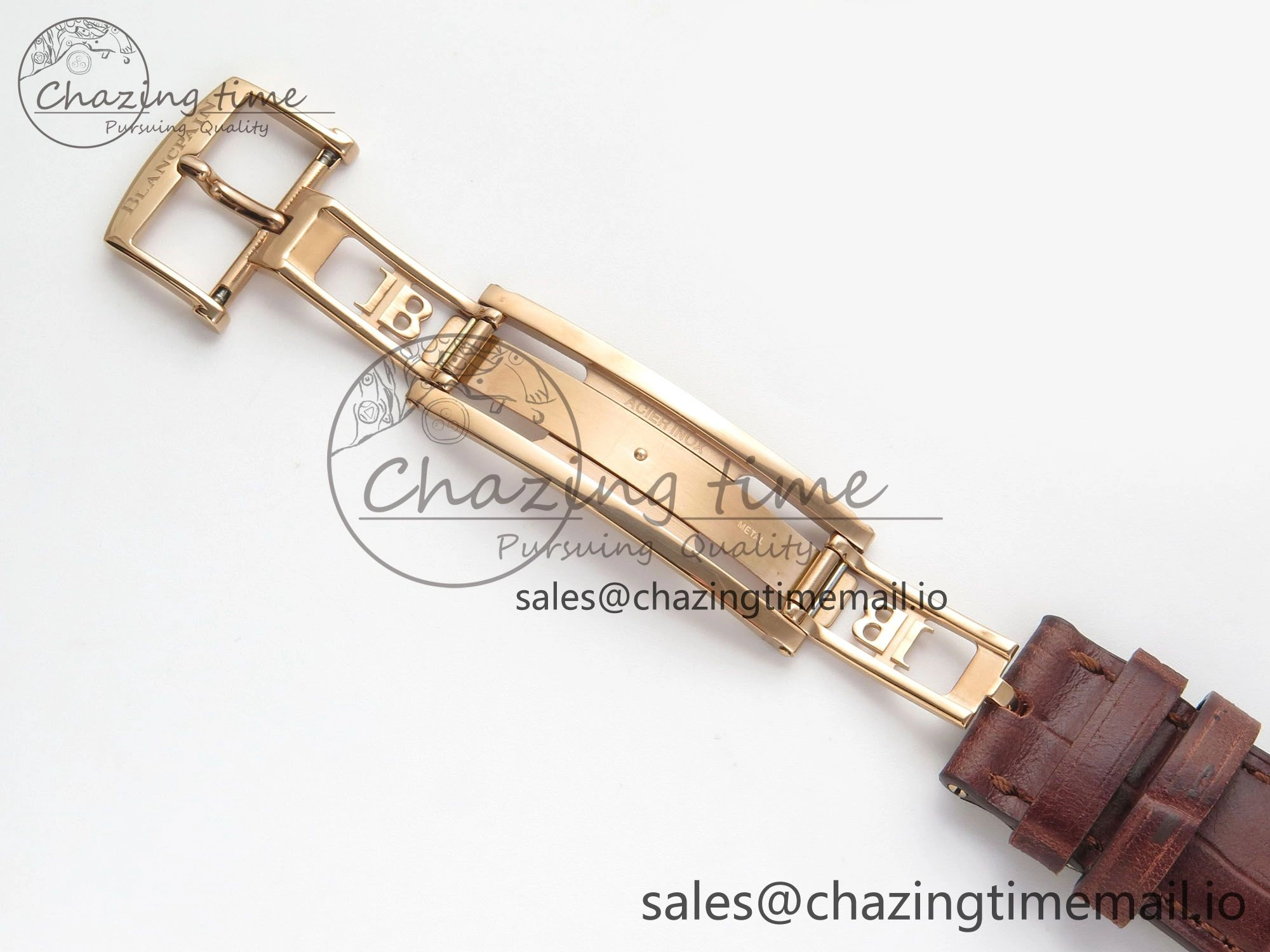 Villeret 6654 RG Complicated Function APSF 1:1 Best Edition White Dial on Brown Leather Strap A6654