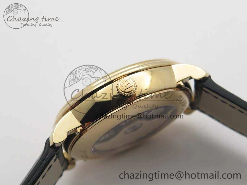 Villeret 6654 RG Complicated Function OMF 1:1 Best Edition White Texture Dial On Leather Strap A6654
