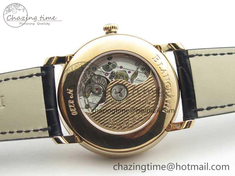 Villeret 6654 RG Complicated Function OMF 1:1 Best Edition White Texture Dial On Leather Strap A6654