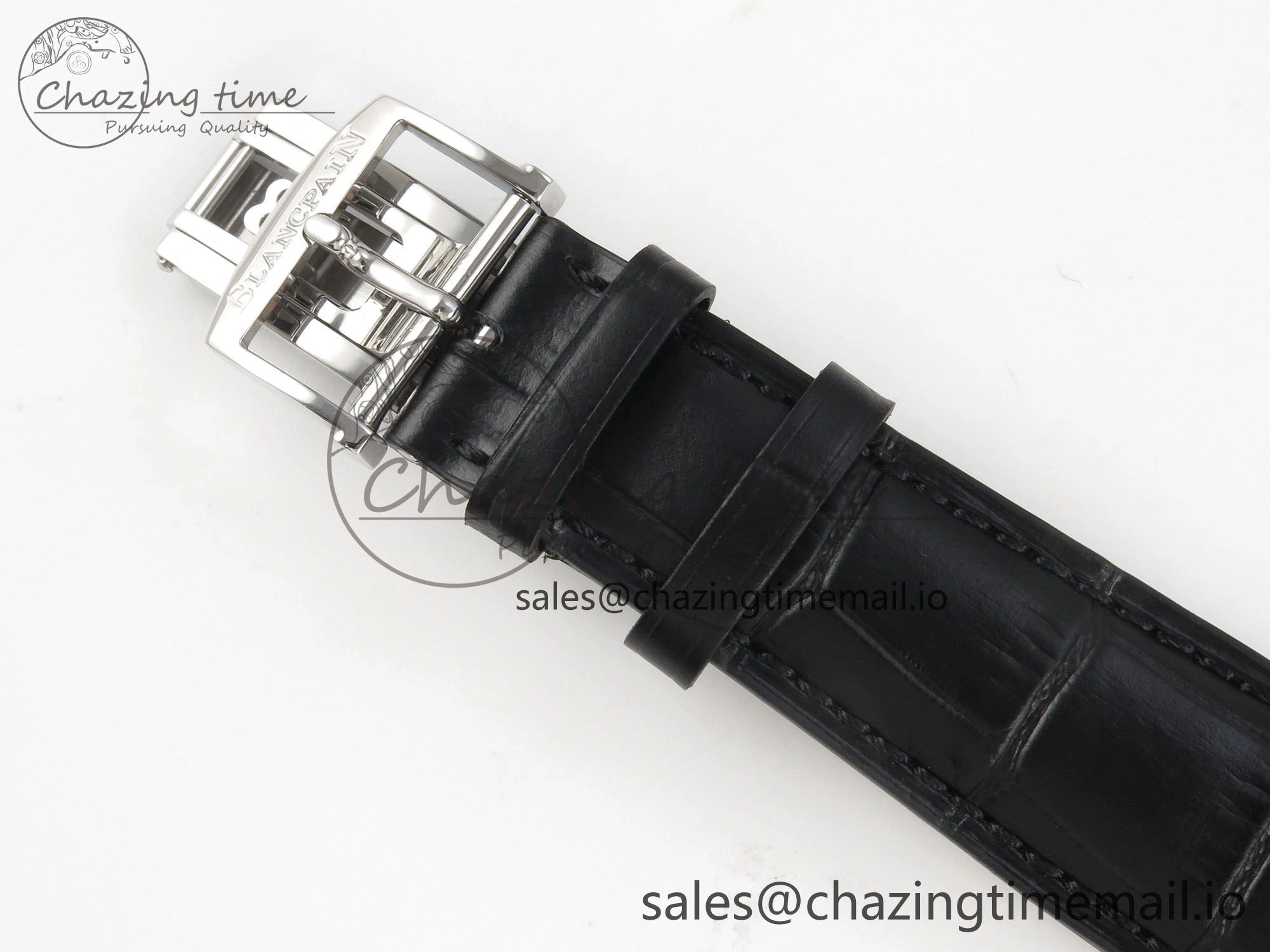 Villeret 6654 SS Complicated Function APSF 1:1 Best Edition White Dial on Black Leather Strap A6654