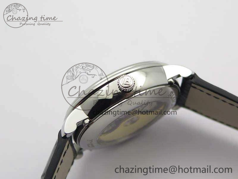 Villeret 6654 SS Complicated Function OMF 1:1 Best Edition Gray Dial On Leather Strap A6654