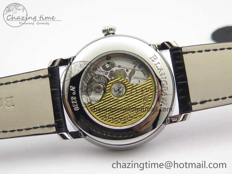Villeret 6654 SS Complicated Function OMF 1:1 Best Edition Gray Dial On Leather Strap A6654