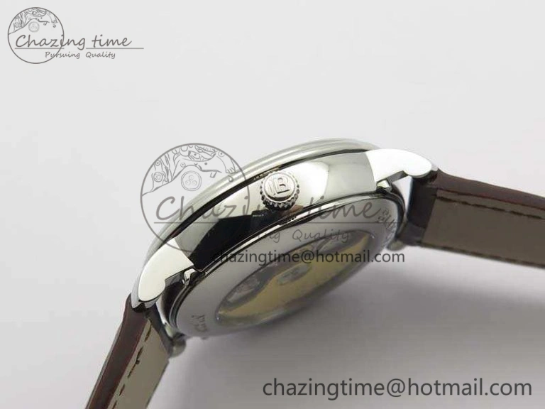 Villeret 6654 SS Complicated Function OMF 1:1 Best Edition White Dial On Brown Leather Strap A6654