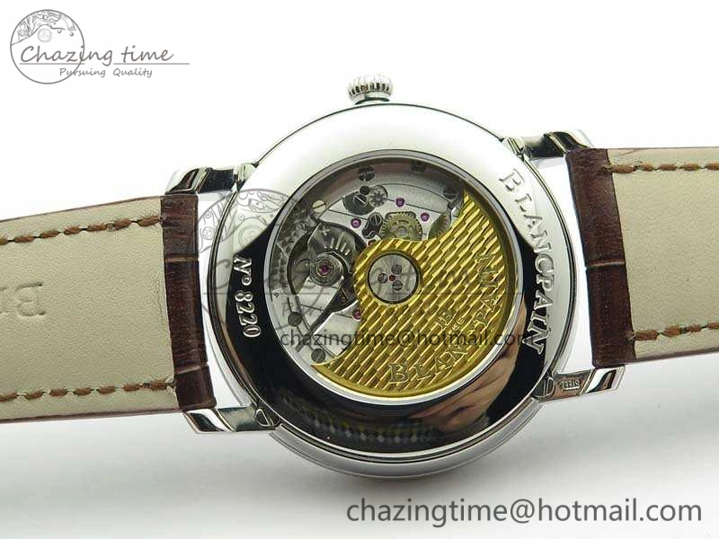 Villeret 6654 SS Complicated Function OMF 1:1 Best Edition White Dial On Brown Leather Strap A6654