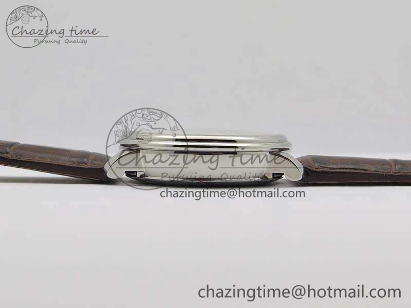 Villeret 6654 SS Complicated Function OMF 1:1 Best Edition White Dial On Brown Leather Strap A6654