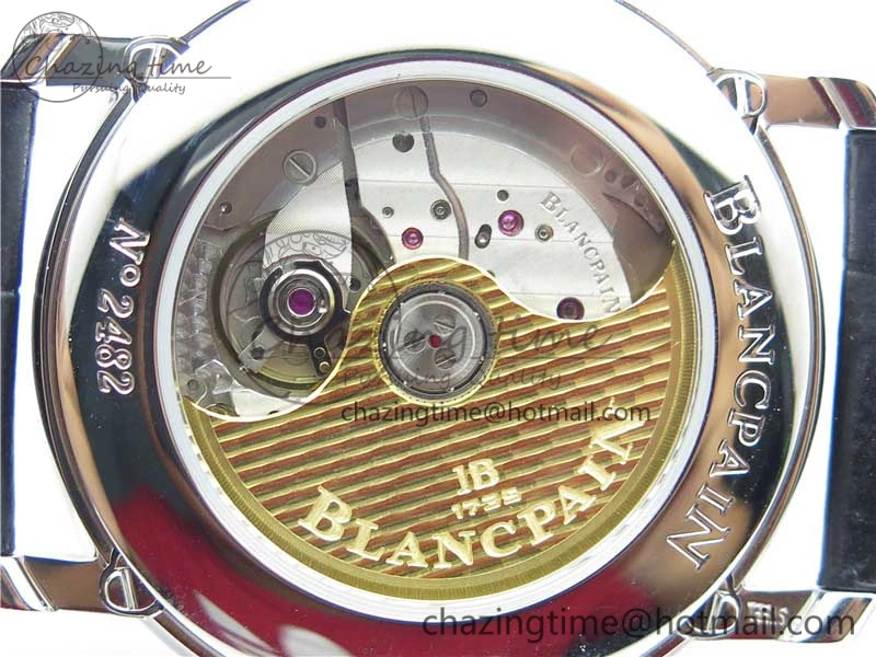 Villeret 6654 SS Complicated Function OMF 1:1 Best Edition White Dial on Black Leather Strap A6654 V3