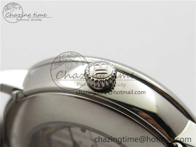 Villeret 6654 SS Complicated Function OMF 1:1 Best Edition White Dial on Brown Leather Strap A6654 V3