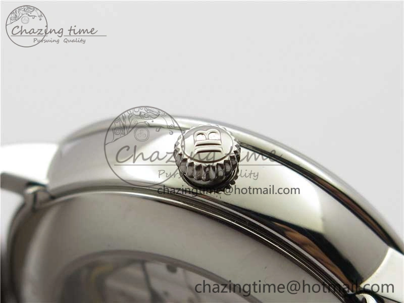 Villeret 6654 SS Complicated Function OMF 1:1 Best Edition White Dial on Brown Leather Strap A6654 V3