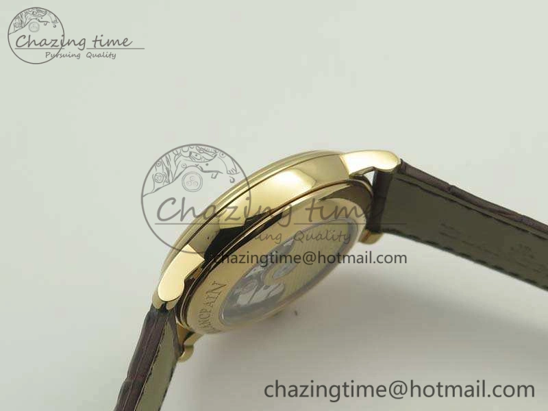 Villeret 6669 RG HG 1:1 Best Edition White Dial On Leather Strap V2