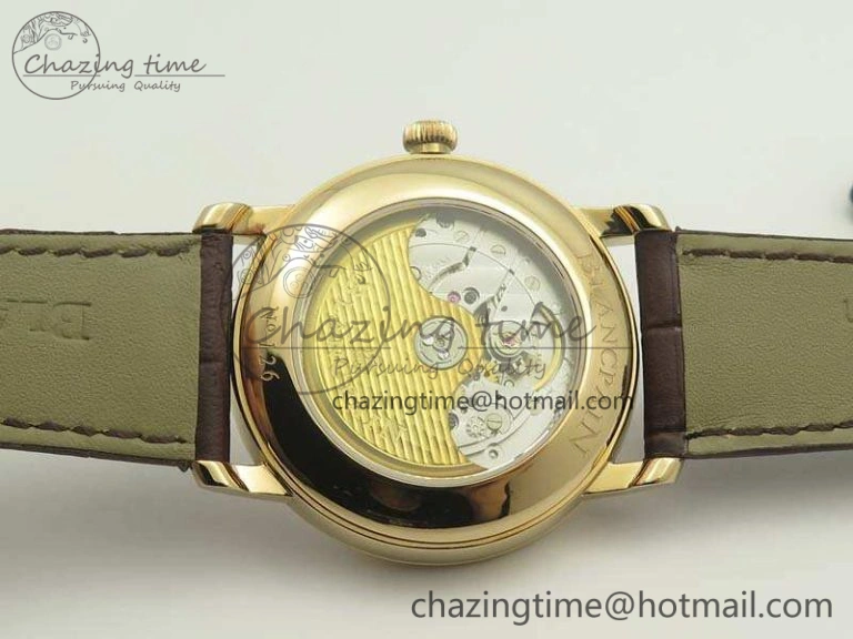 Villeret 6669 RG HG 1:1 Best Edition White Dial On Leather Strap V2