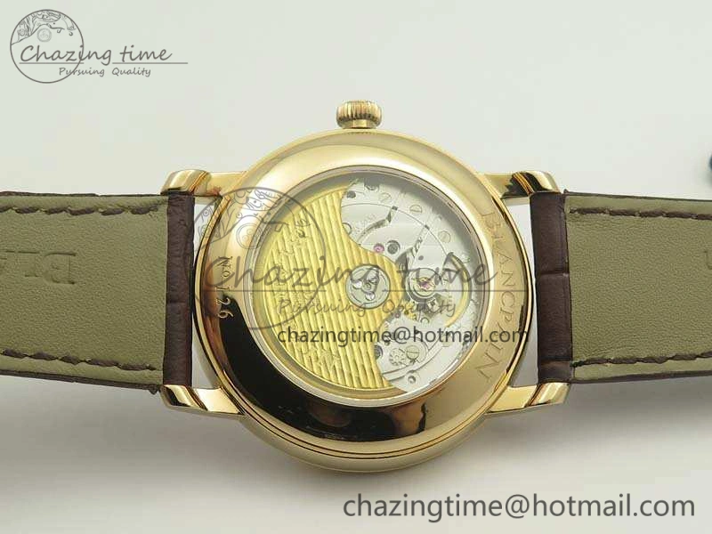 Villeret 6669 RG HG 1:1 Best Edition White Dial On Leather Strap V2
