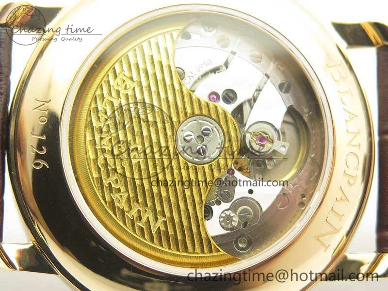 Villeret 6669 RG HG 1:1 Best Edition White Dial On Leather Strap V2