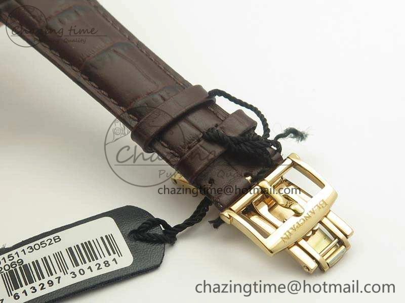 Villeret 6669 RG HG 1:1 Best Edition White Dial On Leather Strap V2