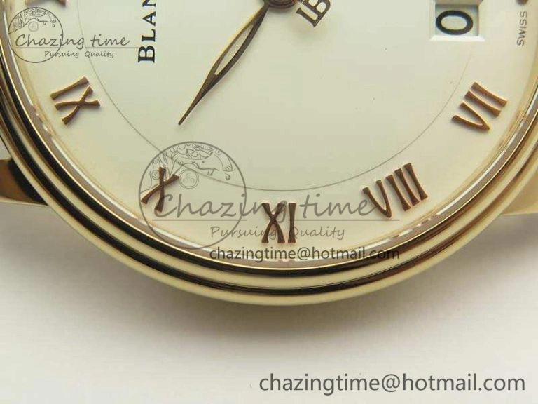 Villeret 6669 RG HG 1:1 Best Edition White Dial On Leather Strap V2