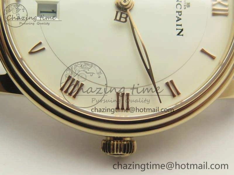 Villeret 6669 RG HG 1:1 Best Edition White Dial On Leather Strap V2
