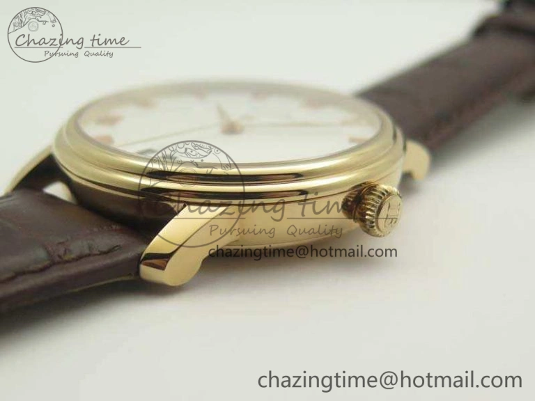 Villeret 6669 RG HG 1:1 Best Edition White Dial On Leather Strap V2