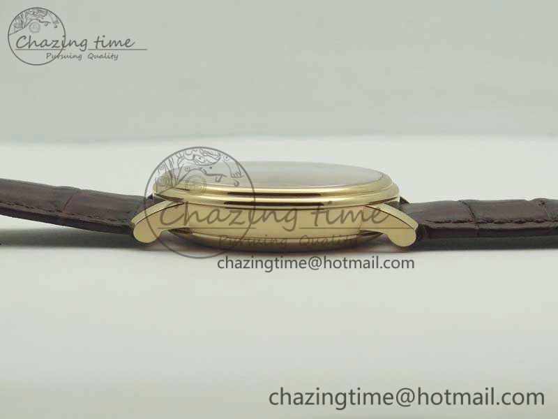 Villeret 6669 RG HG 1:1 Best Edition White Dial On Leather Strap V2